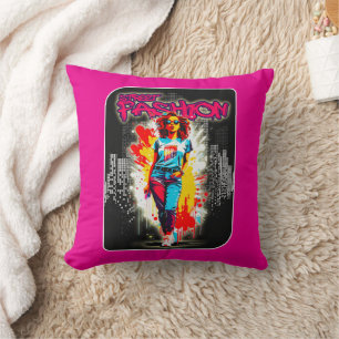 Estampa Moda - Street Fashion - Almofada Throw Pillow