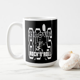 Estampa Rock - I Love 80s Rock’n’Roll – Caneca Coffee Mug