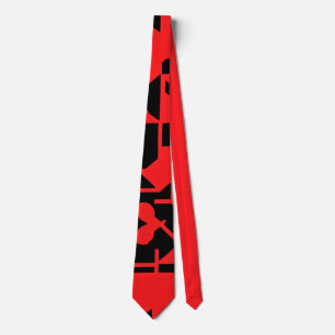 Estampacion Red Arabic Psychedelic Pattern Tie
