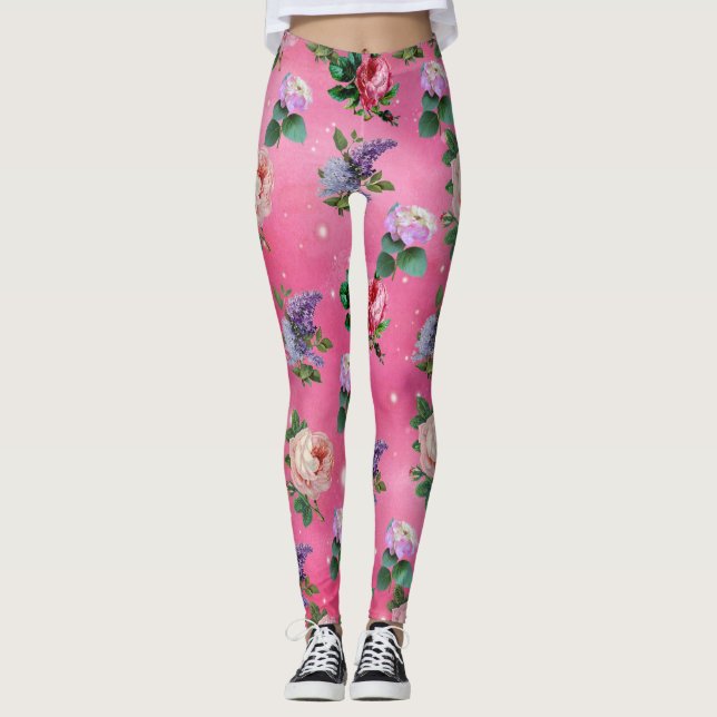 estampado de primavera leggings (Front)
