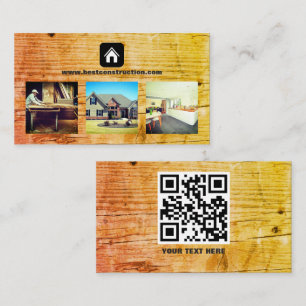 estate agent woodwork construction furniture  business card