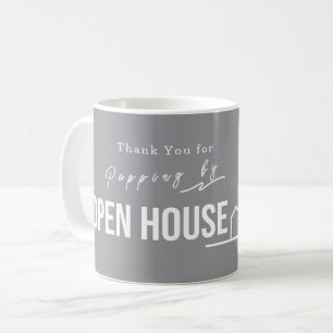 Estate Open House Modern Chic Grey Coffee Mug