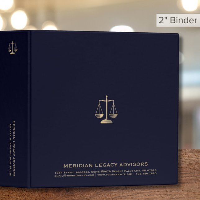 Estate Planning 2 Inch Binder with Justice Scales (Creator Uploaded)