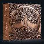 Estate Planning and Trust 3 Ring Binder<br><div class="desc">A copper look tree of life design ideal for estate planning and trusts.  Can also be customized for wills,  last testaments,  memorials,  family records,  health records and more.</div>