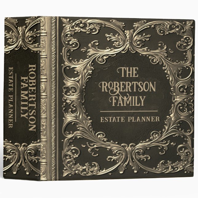 Estate Planning and Trust Documents 3 Ring Binder (Front/Spine)