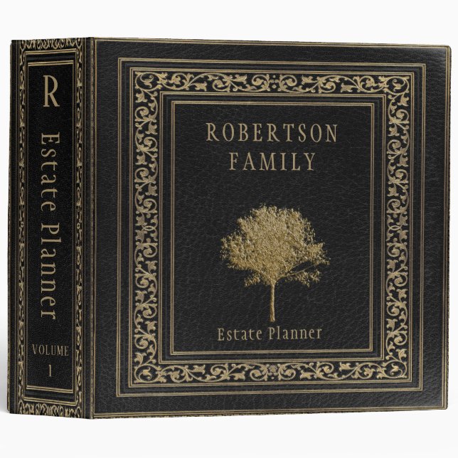 Estate Planning and Trust Documents 3 Ring Binder (Front/Spine)