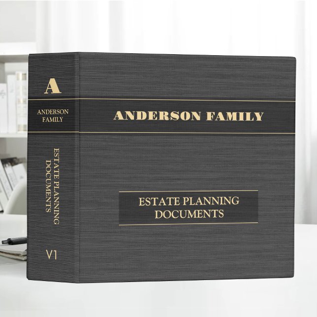 Estate Planning And Trust Documents Linen Fabric Binder (Creator Uploaded)