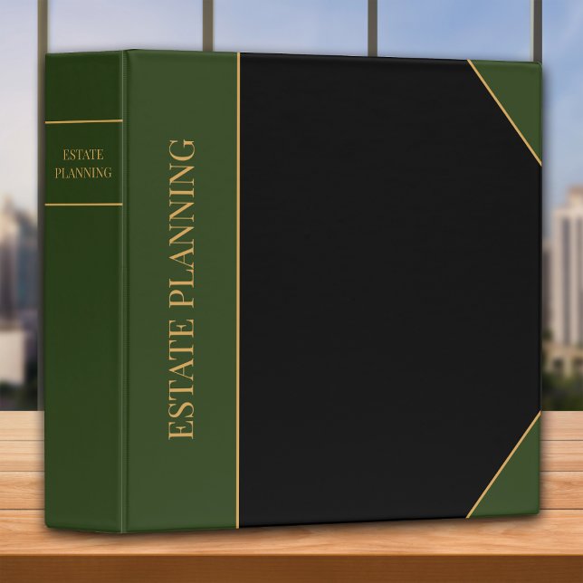 Estate Planning - Black | Green Binder (Creator Uploaded)