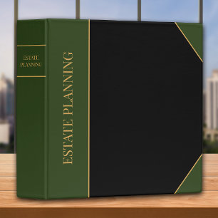 Estate Planning - Black Green Binder