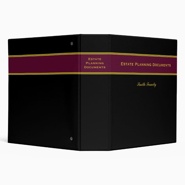 Estate Planning Documents Solid Colour Background Binder (Background)
