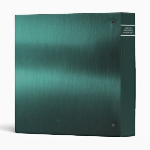Estate Planning Faux Black Leather 3 Ring Green Binder