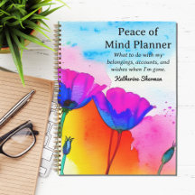 Estate Planning Peace of Mind End of Life Planner