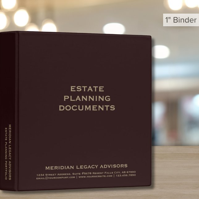 Estate Planning Portfolio Binder (Creator Uploaded)
