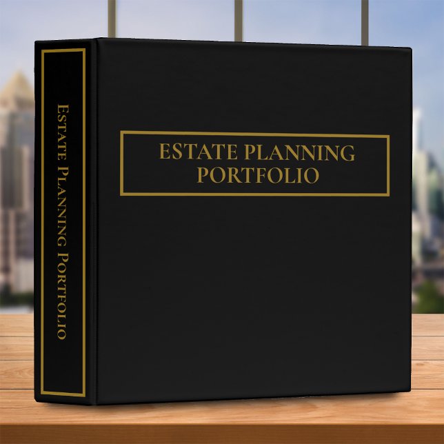 Estate Planning Portfolio - Black Binder (Creator Uploaded)