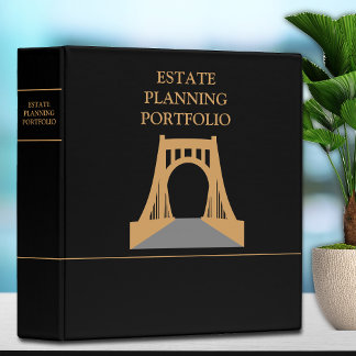 Estate Planning Portfolio - Black \ Gold Binder