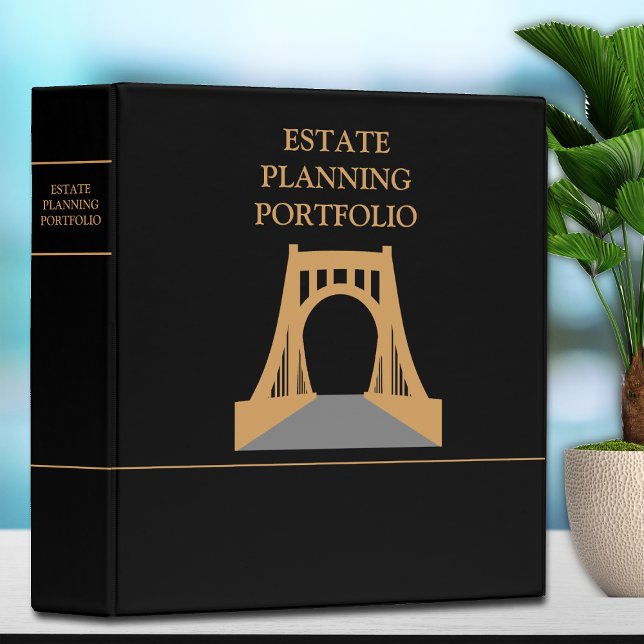 Estate Planning Portfolio - Black \ Gold Binder (Creator Uploaded)