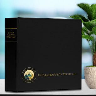 Estate Planning Portfolio - Black Gold Binder