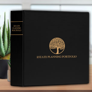 Estate Planning Portfolio - Black Gold Binder