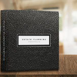 Estate Planning Portfolio Black Leather Print Binder<br><div class="desc">Designed for Estate Planners and Law and Legal firms. This binder is ideal for organizing your client's portfolio information.</div>