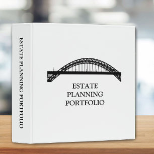 Estate Planning Portfolio - Black   White Binder