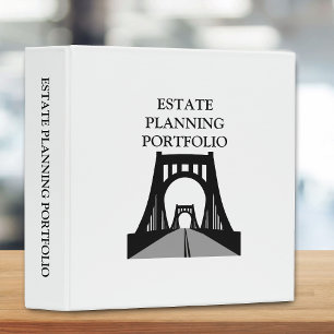 Estate Planning Portfolio - Black White Binder