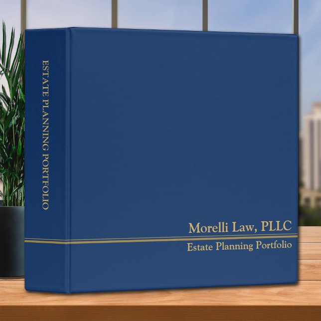 Estate Planning Portfolio Blue Binder (Creator Uploaded)