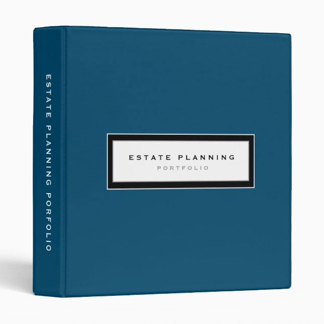 Estate Planning Portfolio Blue Binder (Front/Spine)