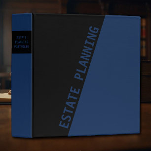 Estate Planning Portfolio - Blue Black Binder