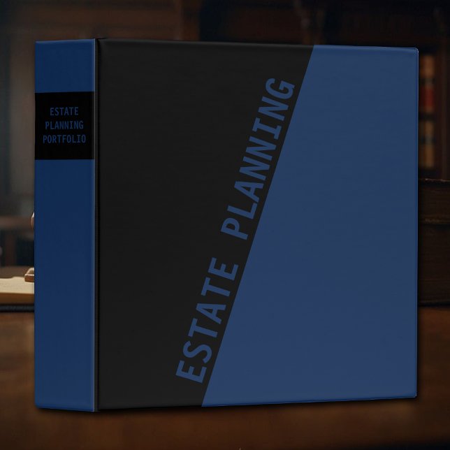 Estate Planning Portfolio - Blue | Black Binder (Creator Uploaded)