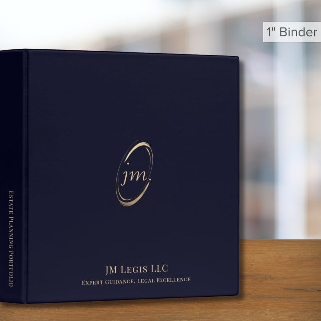 Estate Planning Portfolio Blue Gold Binder (Creator Uploaded)