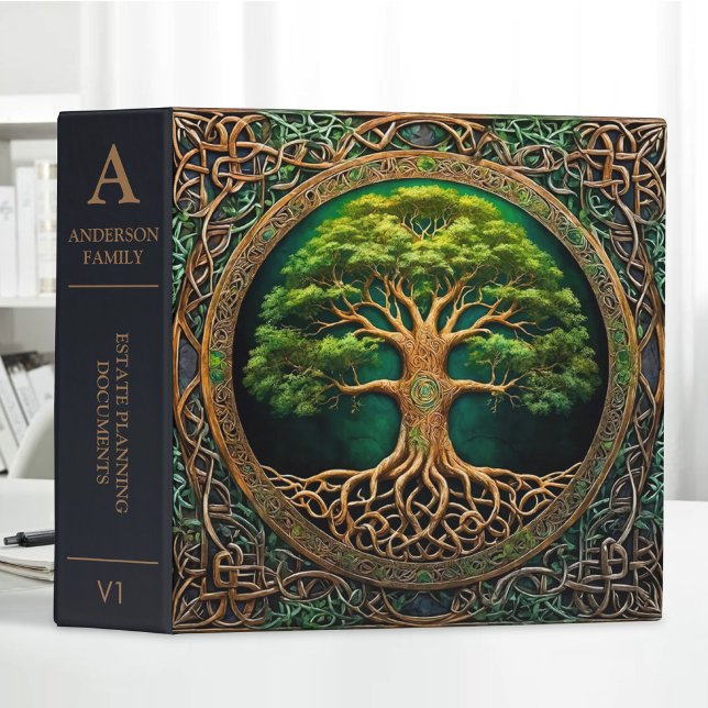 Estate Planning Portfolio Brown Root Green Tree Binder (Creator Uploaded)