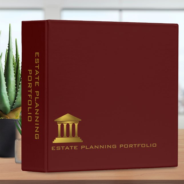 Estate Planning Portfolio - Gold | Red Binder (Creator Uploaded)