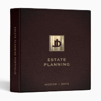 Estate Planning Portfolio Leather Gold