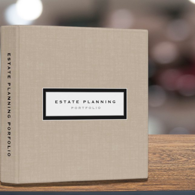 Estate Planning Portfolio Linen Print Binder (Creator Uploaded)