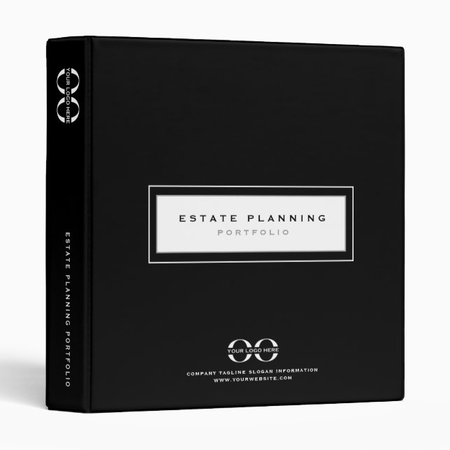Estate Planning Portfolio Logo Black Binder (Front/Spine)