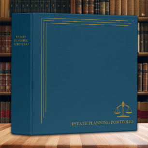 Estate Planning Portfolio - Red Gold Binder