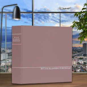 Estate Planning Portfolio - Rose White Binder
