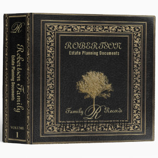 Estate Planning | Vintage Leather Book Look Binder