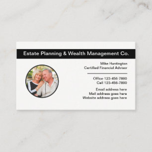 Estate Planning Wealth Management Business Card