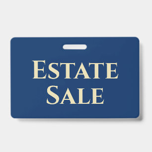 Estate Sale Support Badge