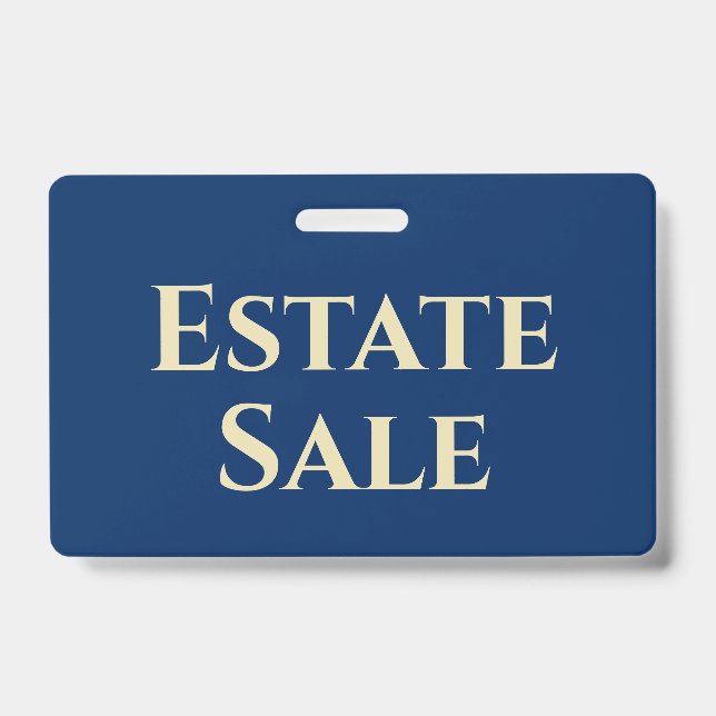 Estate Sale Support Badge (Front)