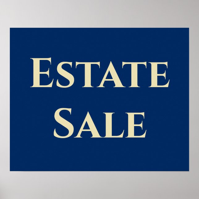 Estate Sale Support Poster (Front)