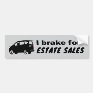 Estate Sales Fun Cool Pick a Colour Bumper Sticker