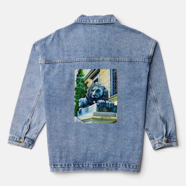Esteemed Feline Denim Jacket (Back)