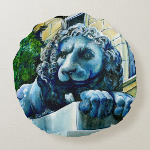 Esteemed Feline, Washington DC, USA Round Pillow