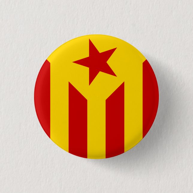 Estelada (red version) 1 inch round button (Front)