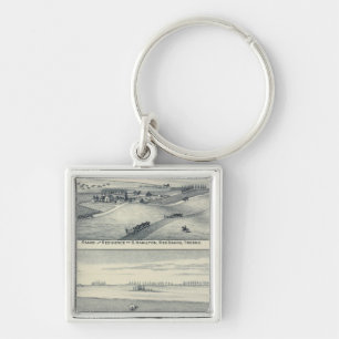 Estella Blanca Vineyard, California Keychain
