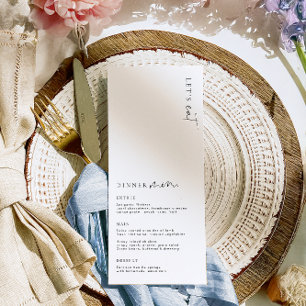 Estelle Minimaliste Mariage Long Menu