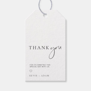 Estelle Modern Minimal Thank You Favour Tag
