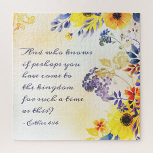 Ester 4:14 Come to the Kingdom for such a Time Jigsaw Puzzle